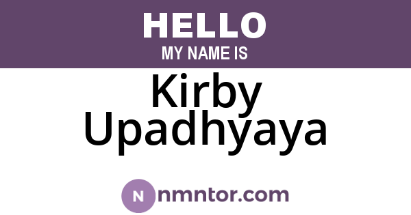 Kirby Upadhyaya