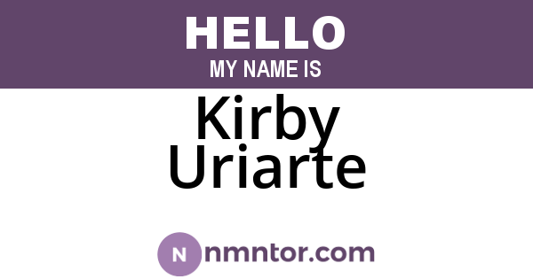 Kirby Uriarte