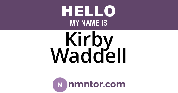 Kirby Waddell
