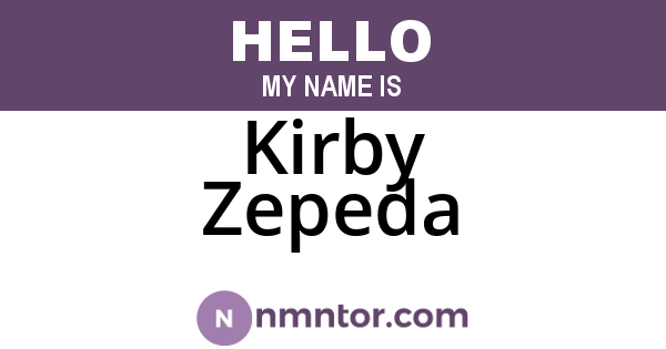 Kirby Zepeda