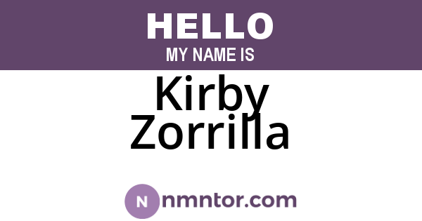 Kirby Zorrilla