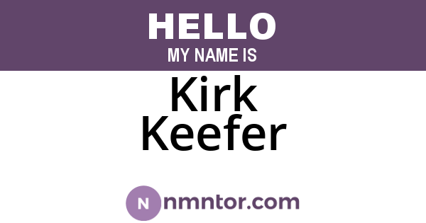 Kirk Keefer