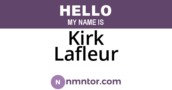 Kirk Lafleur