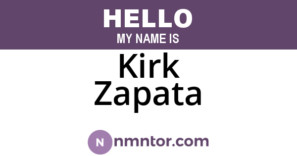 Kirk Zapata