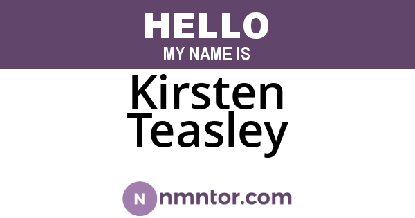 Kirsten Teasley