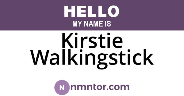 Kirstie Walkingstick