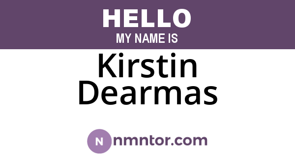 Kirstin Dearmas