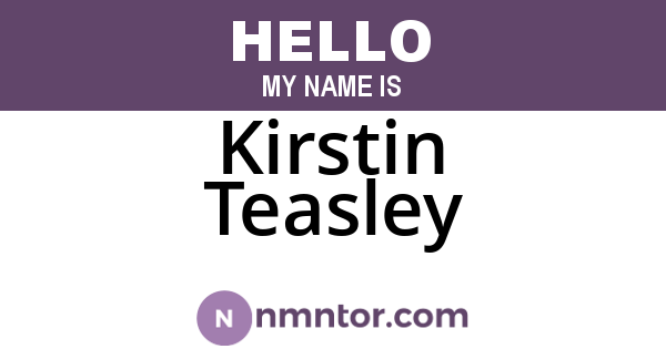Kirstin Teasley