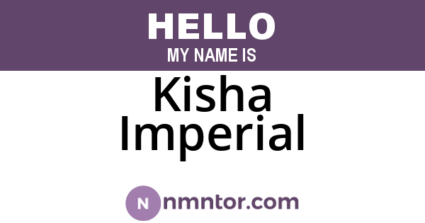 Kisha Imperial
