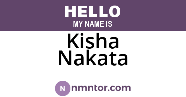 Kisha Nakata
