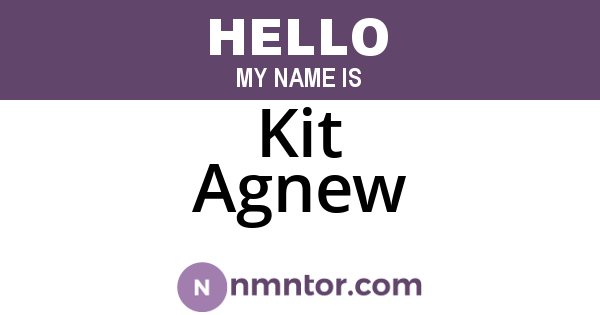 Kit Agnew
