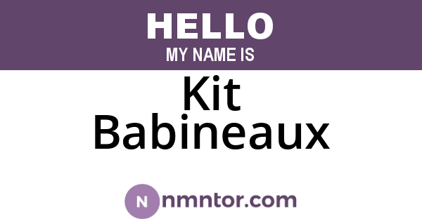 Kit Babineaux