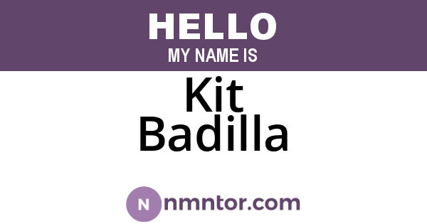 Kit Badilla