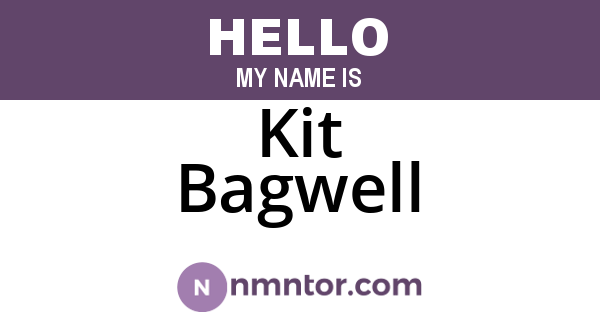 Kit Bagwell