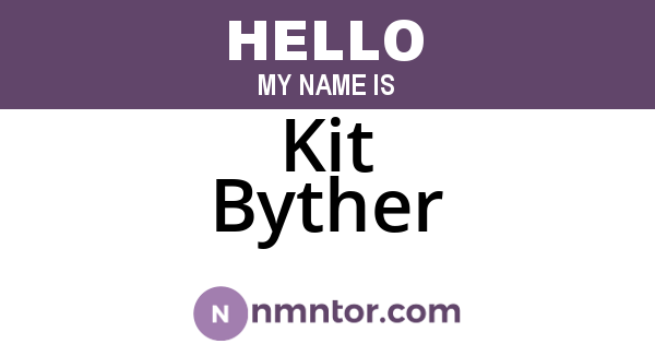 Kit Byther