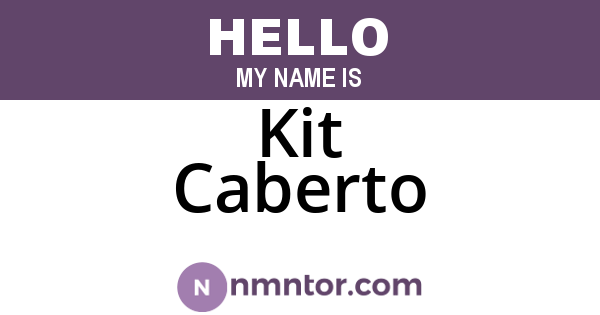 Kit Caberto