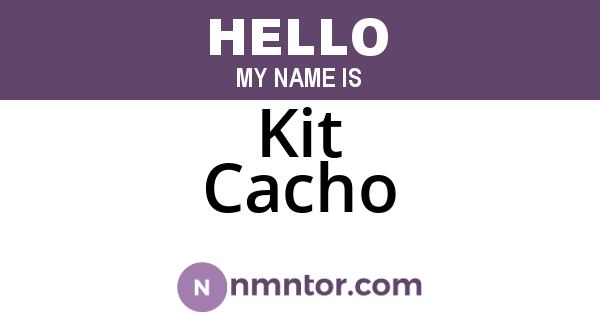 Kit Cacho
