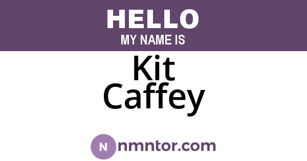 Kit Caffey