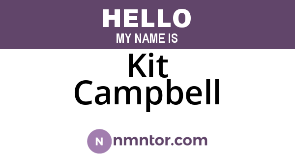 Kit Campbell