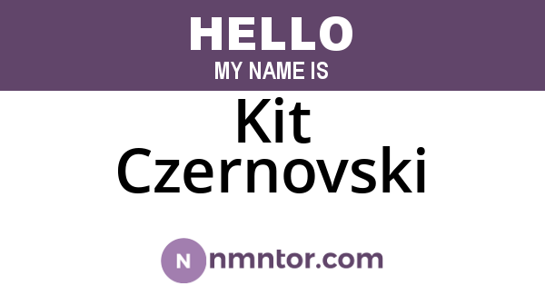 Kit Czernovski