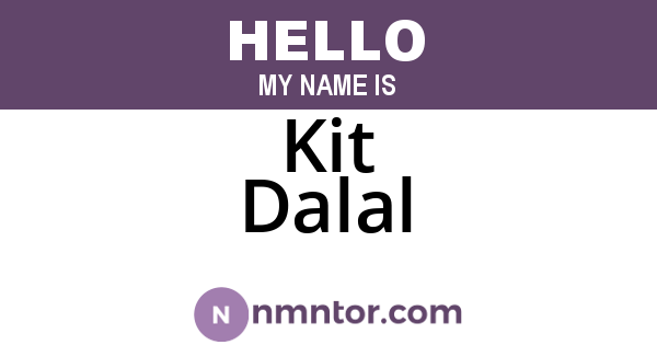 Kit Dalal