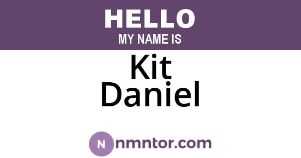 Kit Daniel