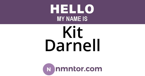 Kit Darnell