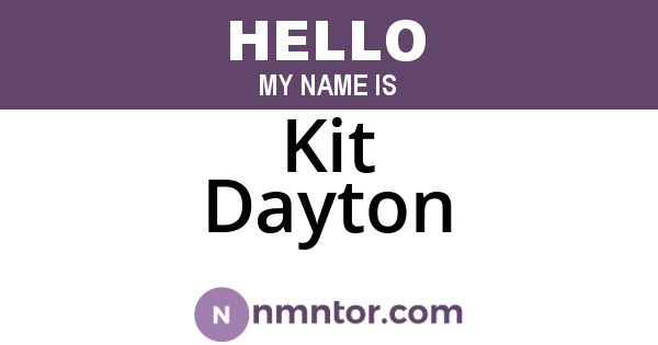 Kit Dayton