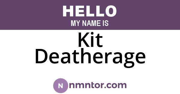 Kit Deatherage