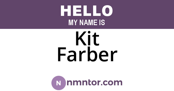 Kit Farber