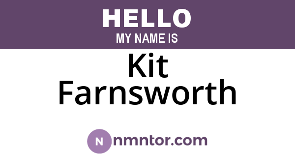 Kit Farnsworth