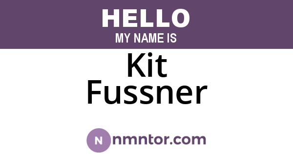 Kit Fussner