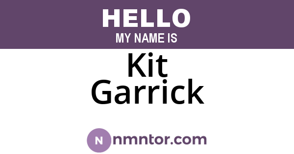 Kit Garrick
