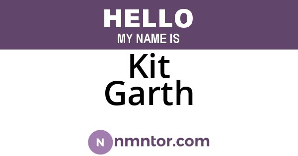 Kit Garth