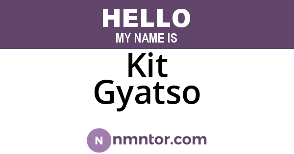 Kit Gyatso