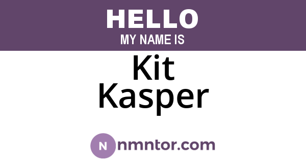 Kit Kasper