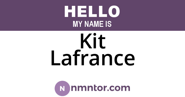 Kit Lafrance