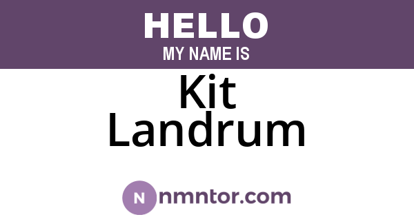 Kit Landrum