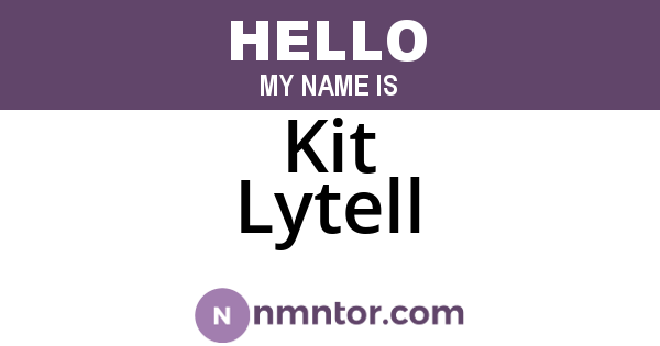 Kit Lytell