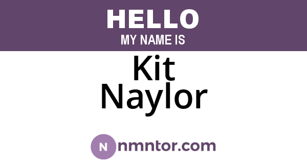 Kit Naylor