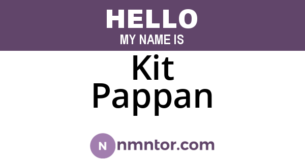 Kit Pappan