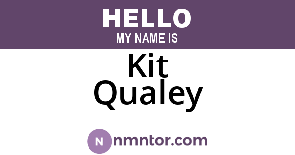 Kit Qualey