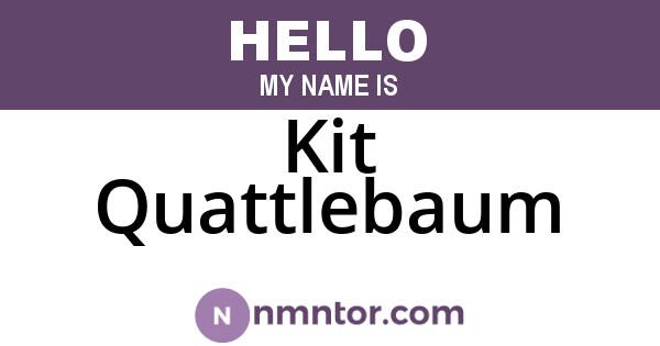 Kit Quattlebaum