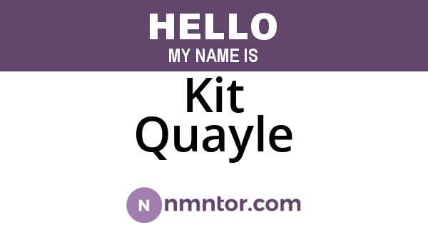 Kit Quayle