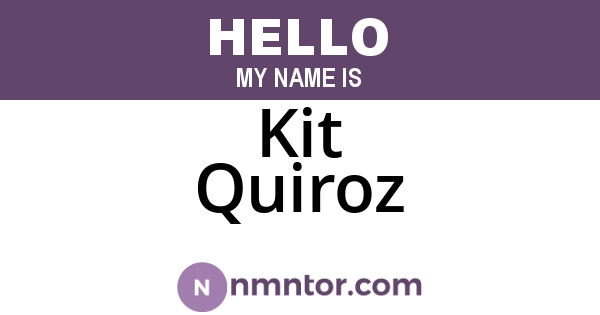 Kit Quiroz