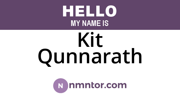 Kit Qunnarath