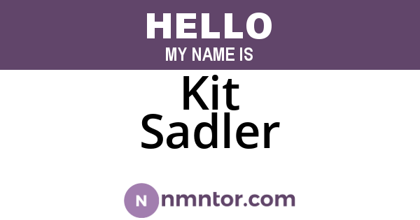 Kit Sadler