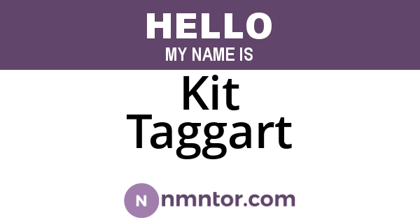 Kit Taggart