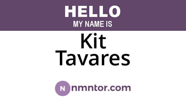 Kit Tavares