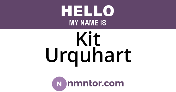 Kit Urquhart